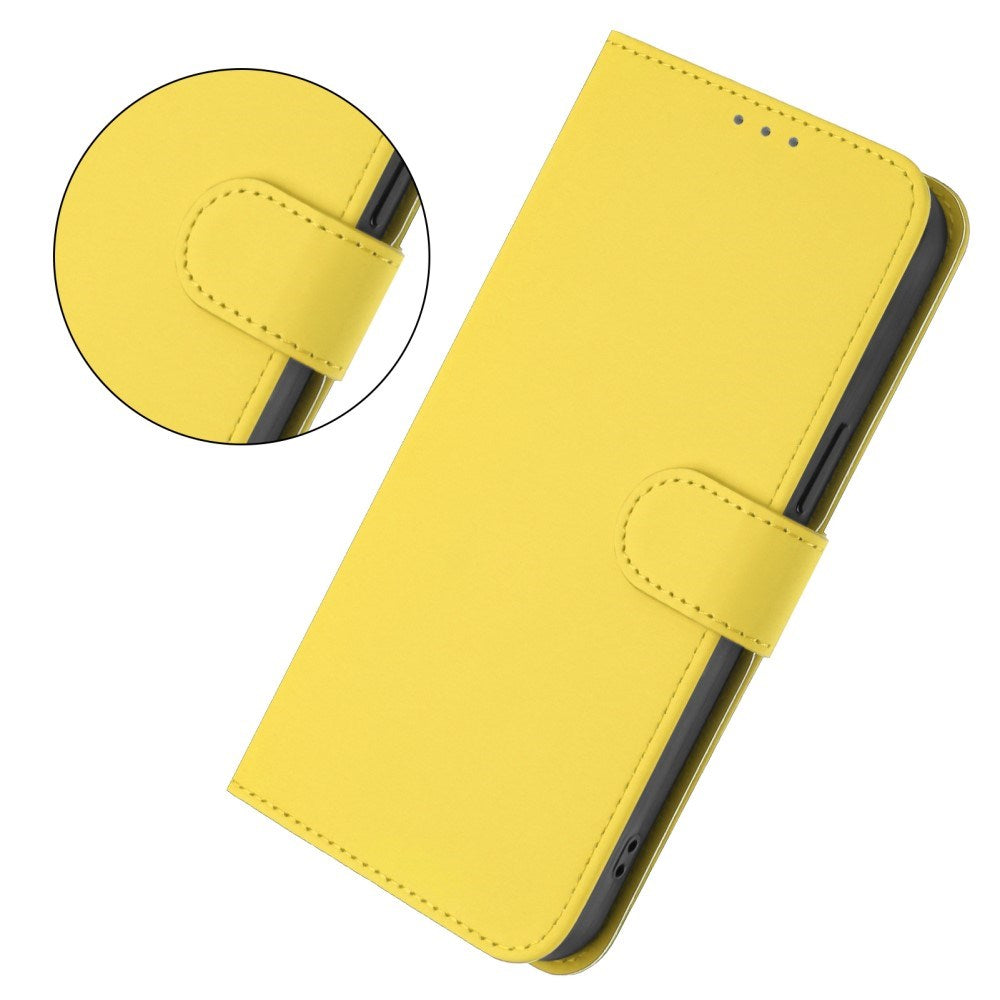 EIDERWOOD - Xiaomi Redmi 14C - Kunstlæder Flip Cover m. Kortholder & Ståfunktion - Gul