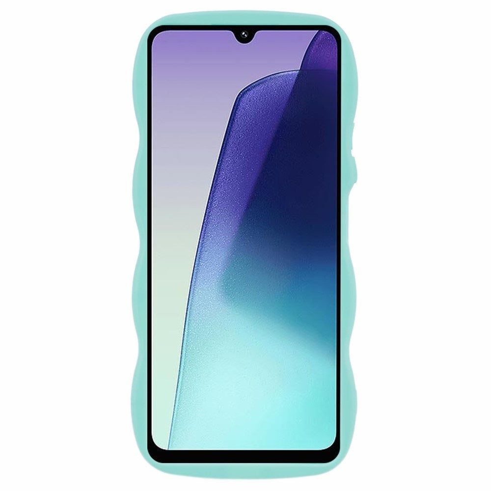 EIDERWOOD - Xiaomi Redmi 14C - Fleksibelt Plastik Wavy Cover - Blå