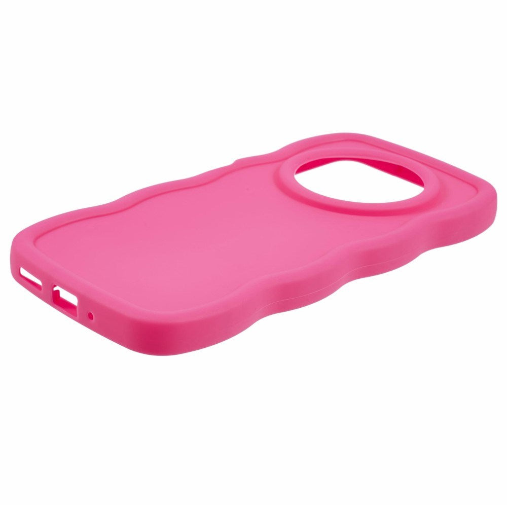 EIDERWOOD - Xiaomi Redmi 14C - Fleksibelt Plastik Wavy Cover - Pink