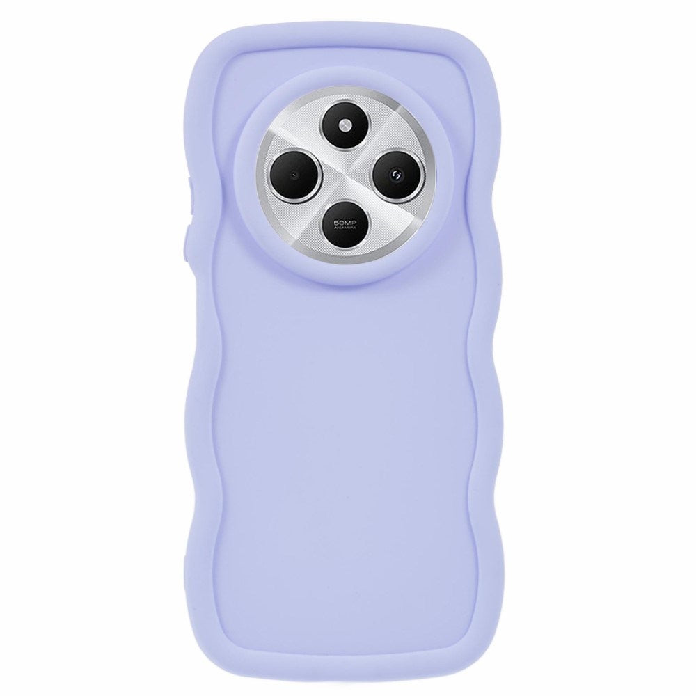 EIDERWOOD - Xiaomi Redmi 14C - Fleksibelt Plastik Wavy Cover - Lilla