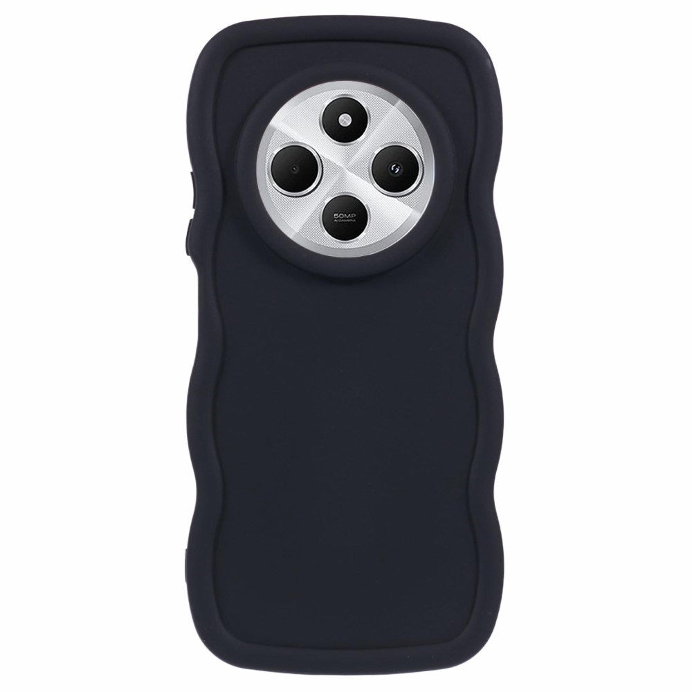 EIDERWOOD - Xiaomi Redmi 14C - Fleksibelt Plastik Wavy Cover - Sort