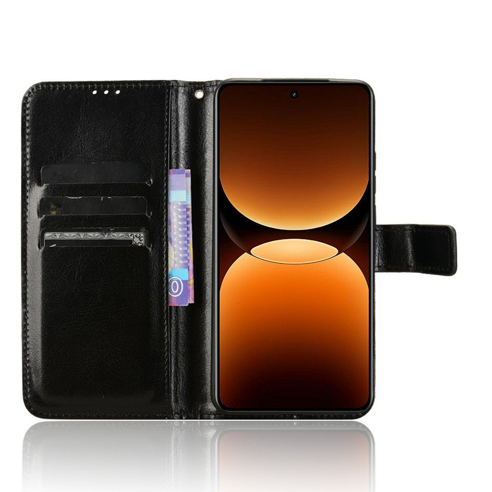 EIDERWOOD - Realme GT 7 Pro (5G) - Kunstlæder Flip Cover m. Strop - Sort