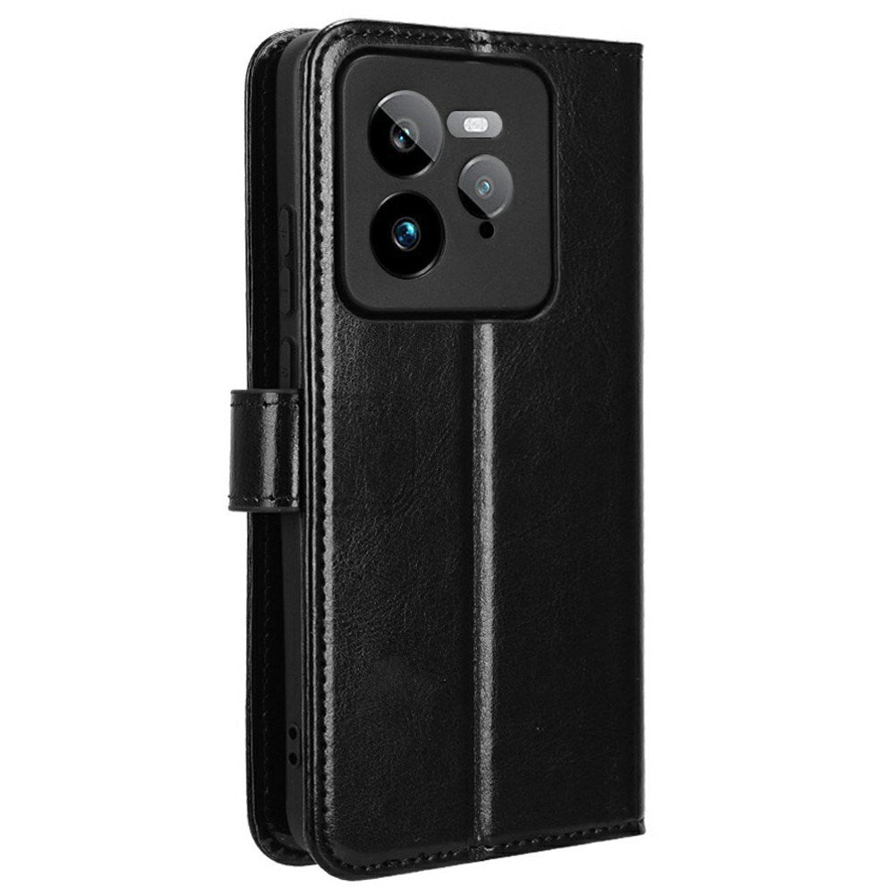EIDERWOOD - Realme GT 7 Pro (5G) - Kunstlæder Flip Cover m. Strop - Sort