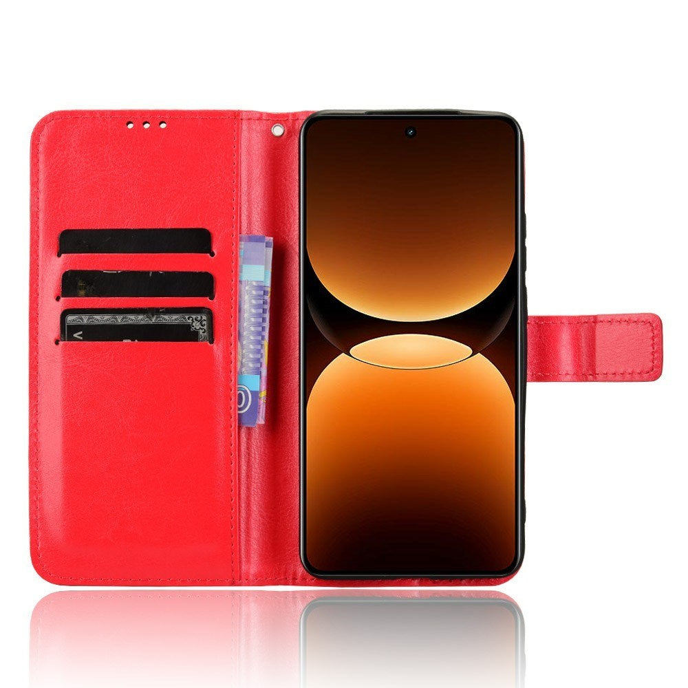 EIDERWOOD - Realme GT 7 Pro (5G) - Kunstlæder Flip Cover m. Strop - Rød