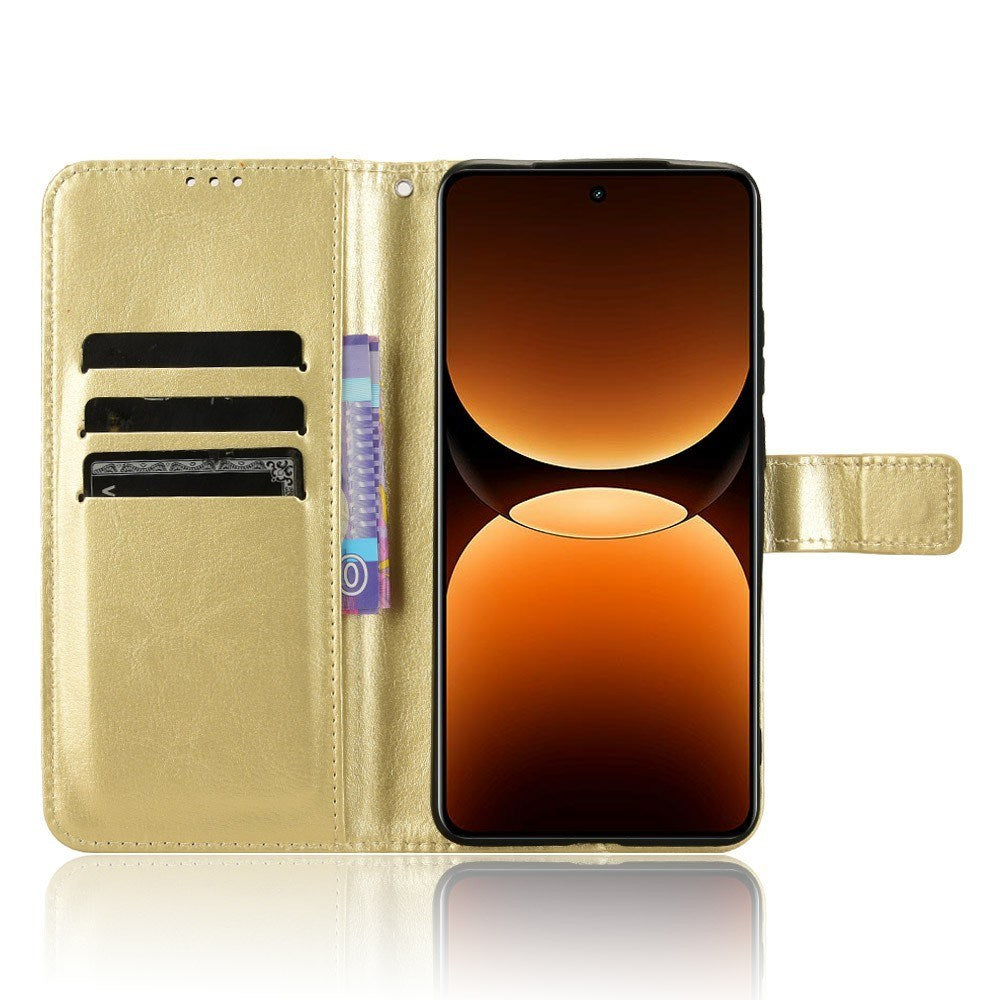 EIDERWOOD - Realme GT 7 Pro (5G) - Kunstlæder Flip Cover m. Strop - Guld