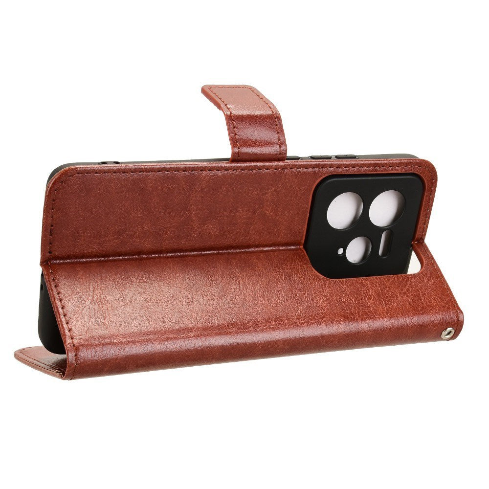 EIDERWOOD - Realme GT 7 Pro (5G) - Kunstlæder Flip Cover m. Strop - Brun