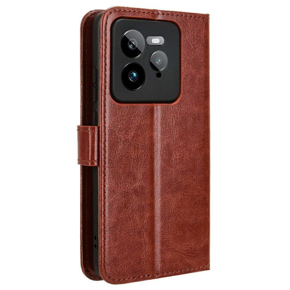 EIDERWOOD - Realme GT 7 Pro (5G) - Kunstlæder Flip Cover m. Strop - Brun