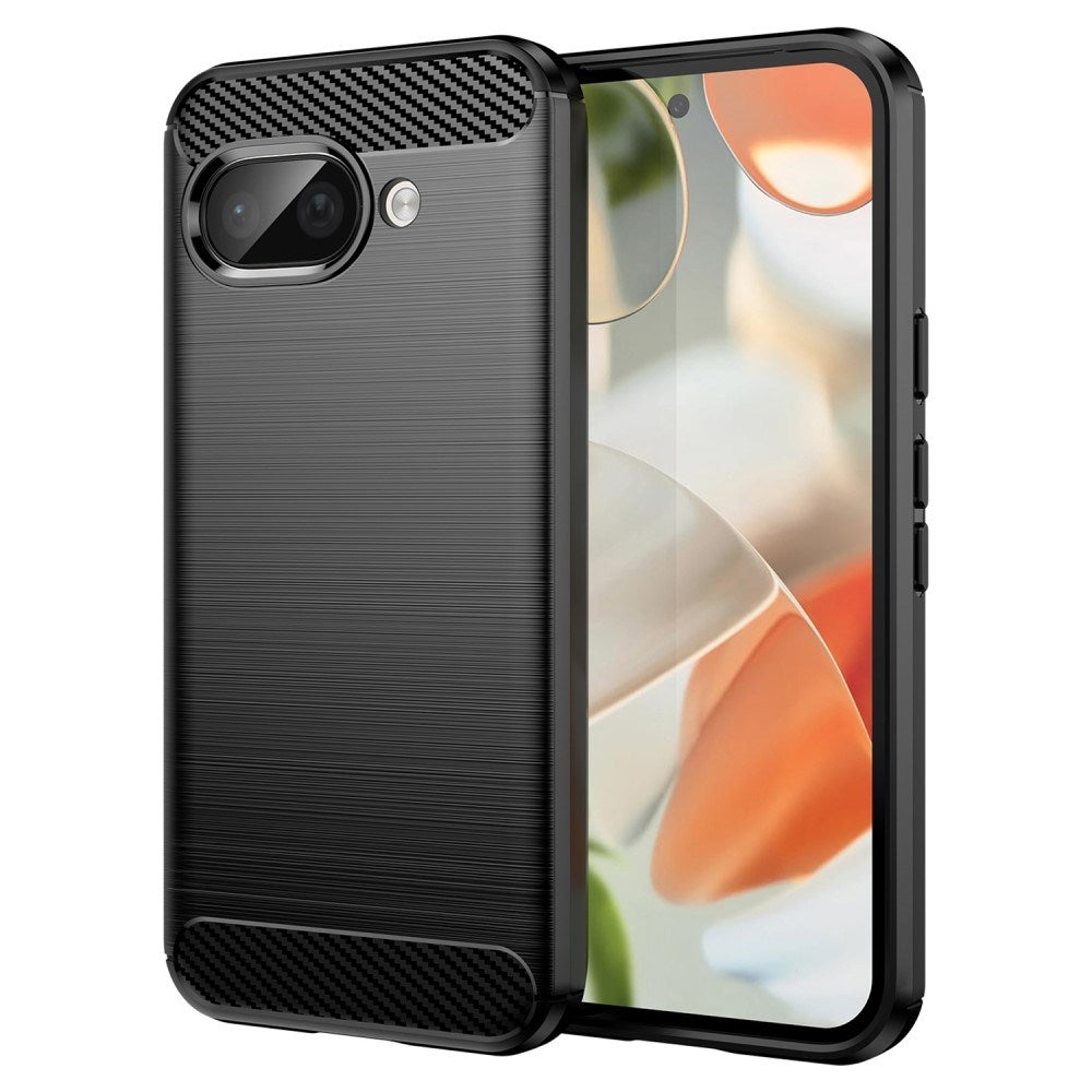 EIDERWOOD Google Pixel 9a Brushed Carbon Mobil Cover - Sort