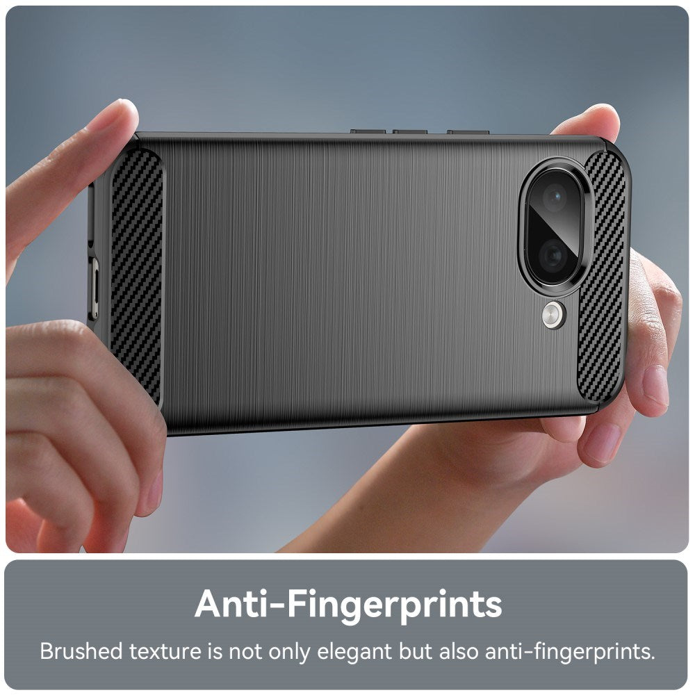 EIDERWOOD Google Pixel 9a Brushed Carbon Mobil Cover - Sort