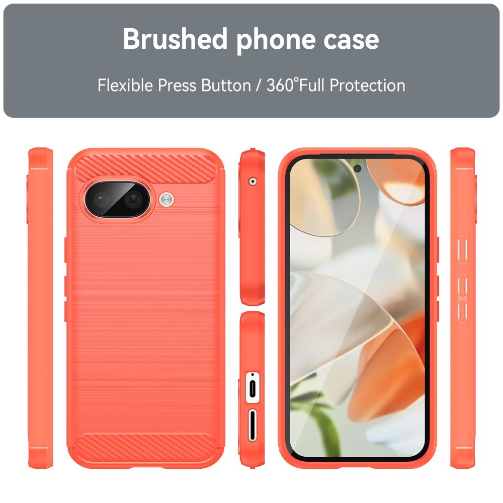 EIDERWOOD Google Pixel 9a Brushed Carbon Mobil Cover - Rød