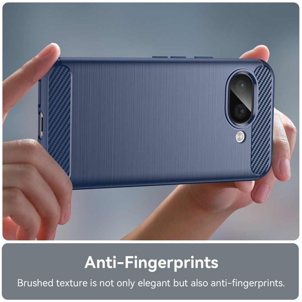 EIDERWOOD Google Pixel 9a Brushed Carbon Mobil Cover - Blå