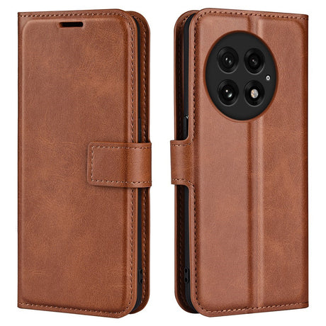 EIDERWOOD OnePlus 13 Wallet Flip Cover - Læder m. Pung - Brun