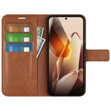 EIDERWOOD OnePlus 13 Wallet Flip Cover - Læder m. Pung - Brun