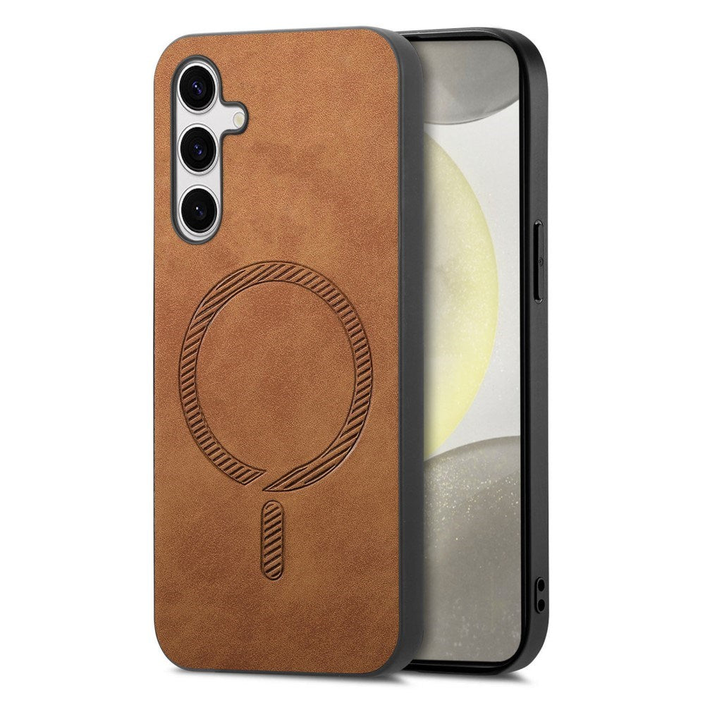 EIDERWOOD Samsung Galaxy S25 Kunstlæder Mobil Cover - MagSafe Kompatibel - Brun
