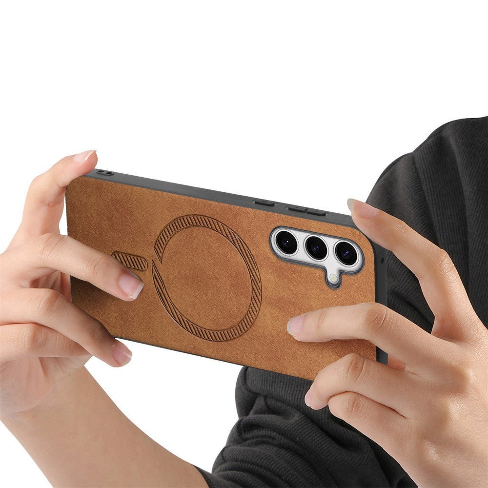EIDERWOOD Samsung Galaxy S25 Kunstlæder Mobil Cover - MagSafe Kompatibel - Brun