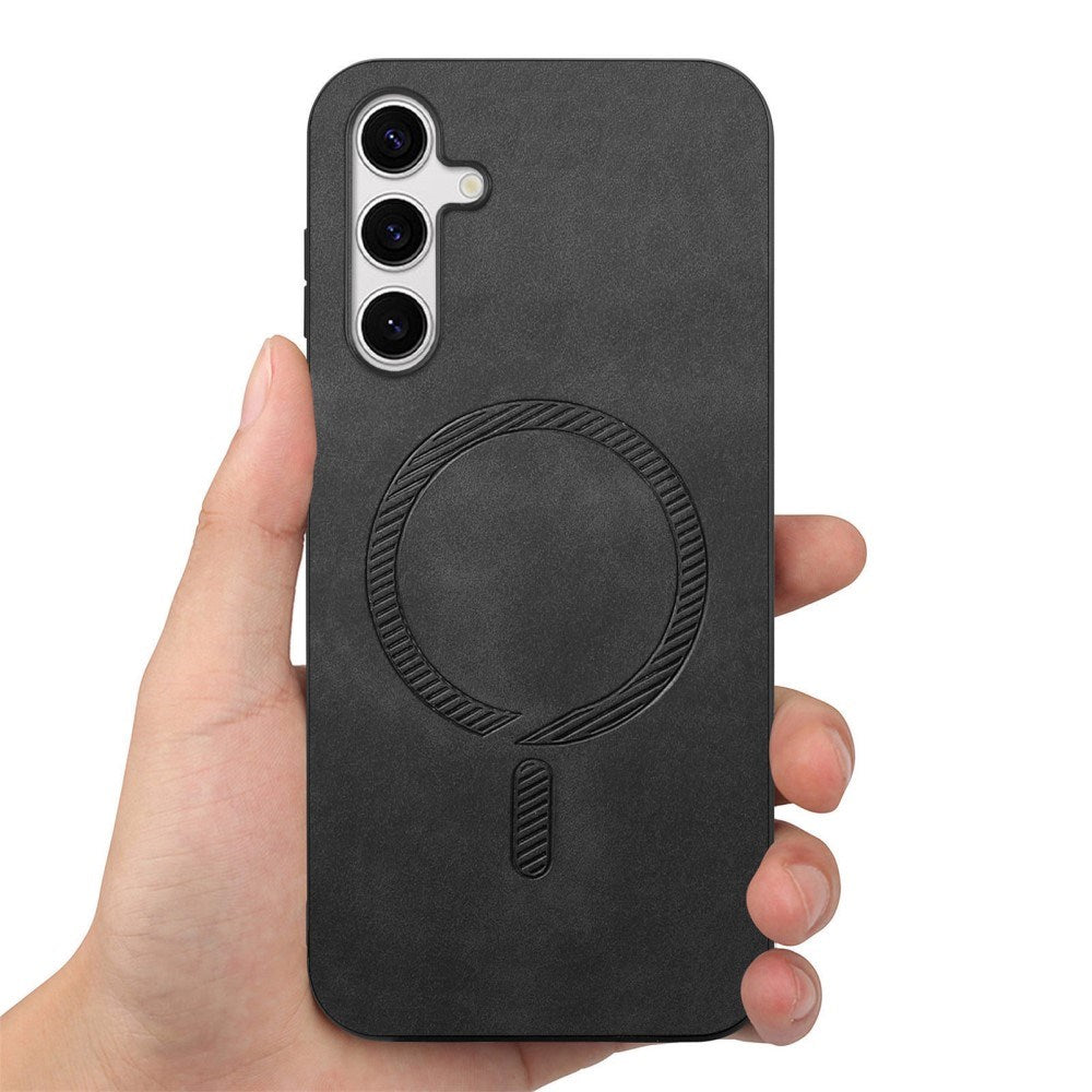 EIDERWOOD Samsung Galaxy S25 Kunstlæder Mobil Cover - MagSafe Kompatibel - Sort