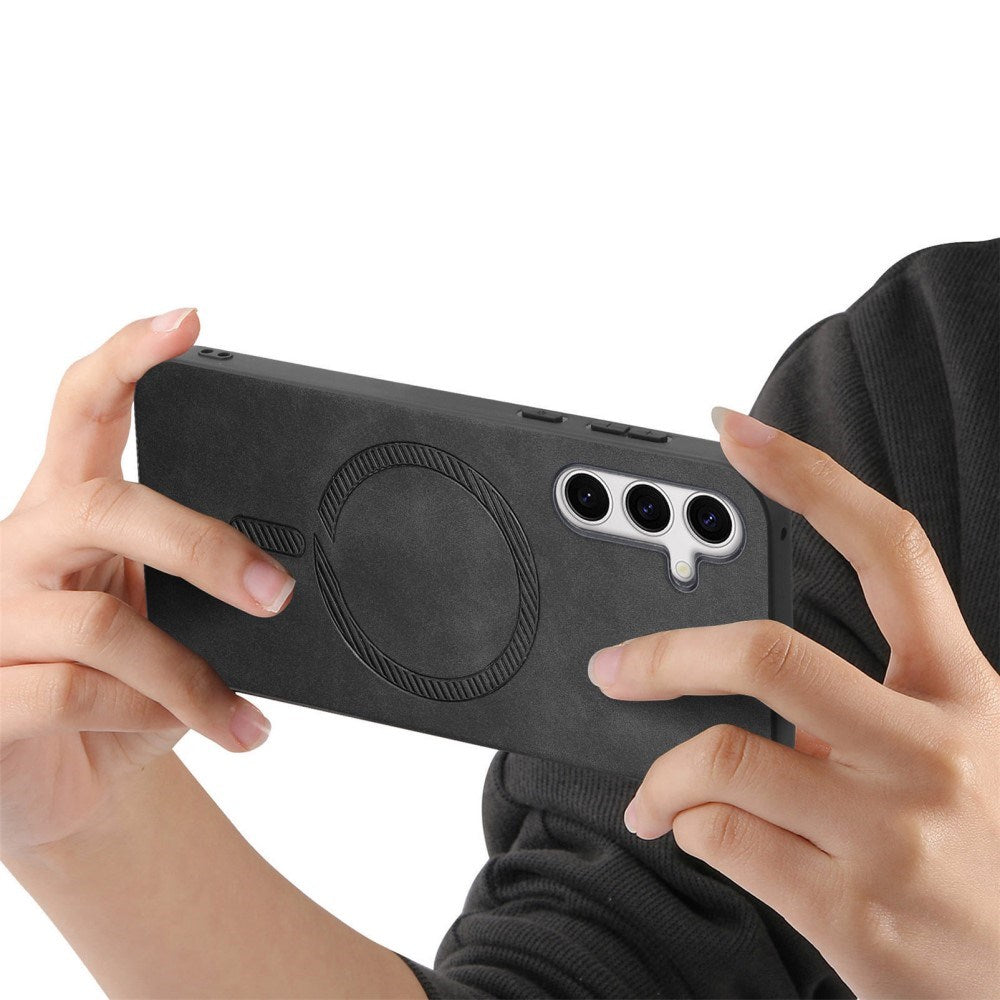 EIDERWOOD Samsung Galaxy S25 Kunstlæder Mobil Cover - MagSafe Kompatibel - Sort