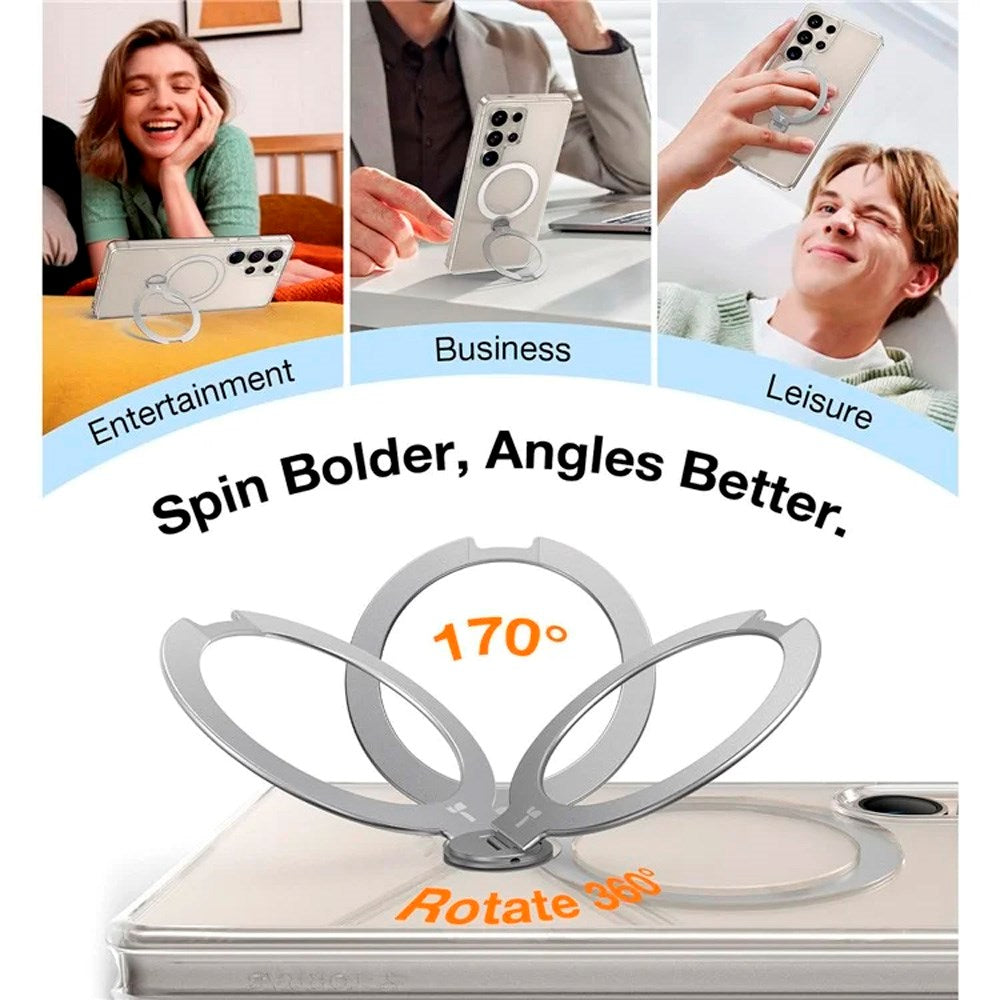 TORRAS - Samsung Galaxy S25 Ultra - Hybrid Cover m. Kickstand - MagSafe Kompatibel - Gennemsigtig