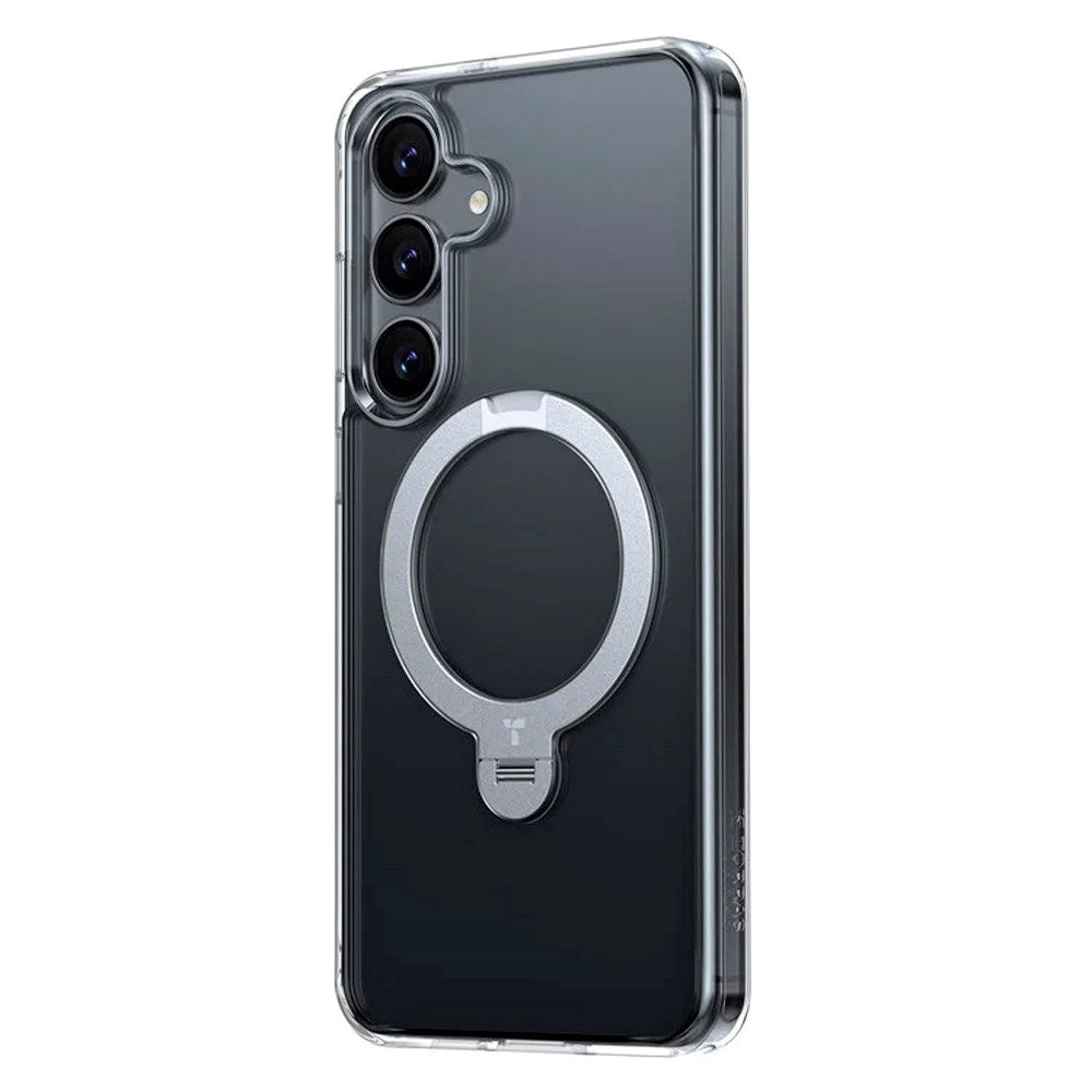 TORRAS - Samsung Galaxy S25 - Hybrid Cover m. Kickstand - MagSafe Kompatibel - Gennemsigtig