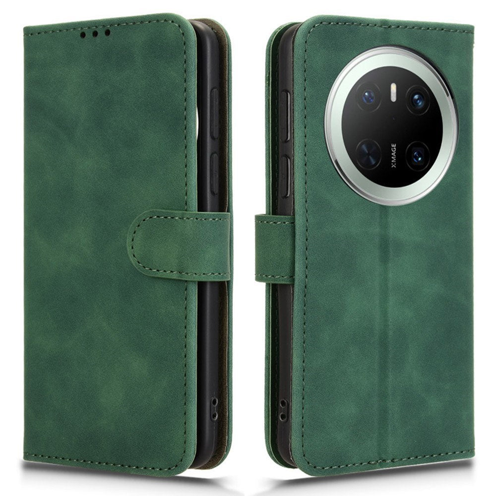 EIDERWOOD - Huawei Mate 70 - Kunstlæder Flip Cover m. Kortholder & Ståfunktion - Grøn
