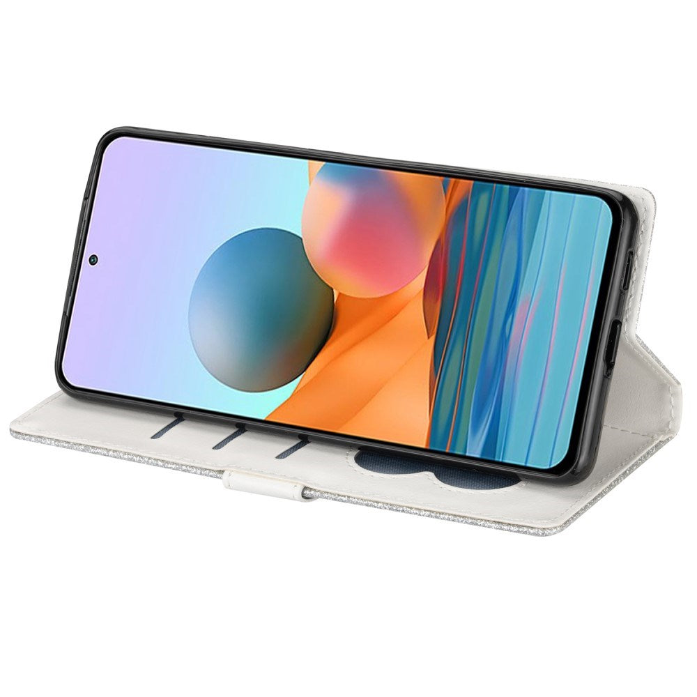 EIDERWOOD - Samsung Galaxy A56 (5G) - Glimmer Flip Cover m. Lynlåslomme & Ståfunktion - Sølv