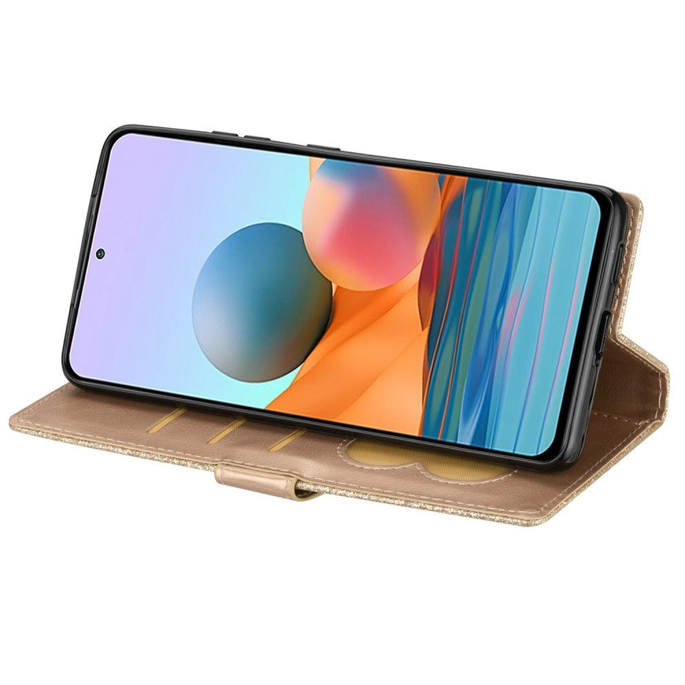EIDERWOOD - Samsung Galaxy A56 (5G) - Glimmer Flip Cover m. Lynlåslomme & Ståfunktion - Guld