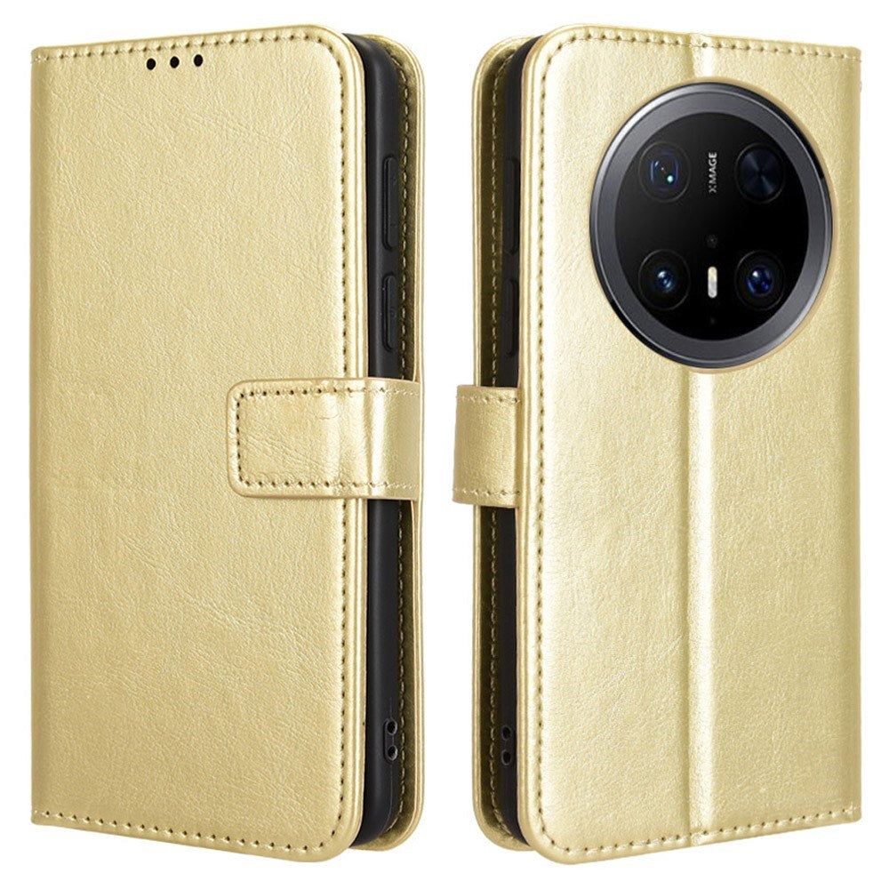 EIDERWOOD - Huawei Mate 70 Pro+ / 70 Pro - Kunstlæder Flip Cover m. Strop - Guld