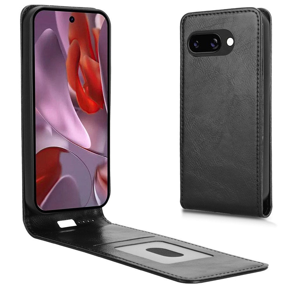 EIDERWOOD - Google Pixel 9a - Kunstlæder Flip Cover m. Kortlomme - Sort