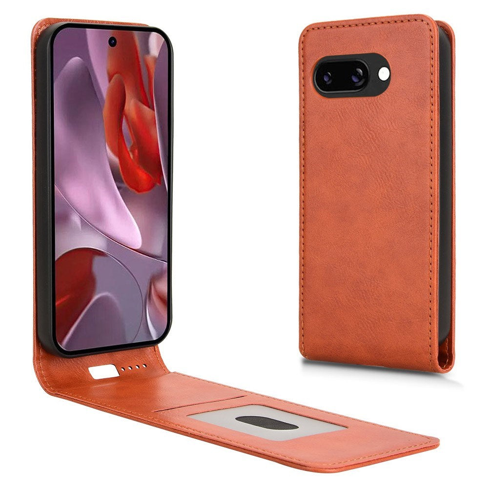 EIDERWOOD - Google Pixel 9a - Kunstlæder Flip Cover m. Kortlomme - Orange