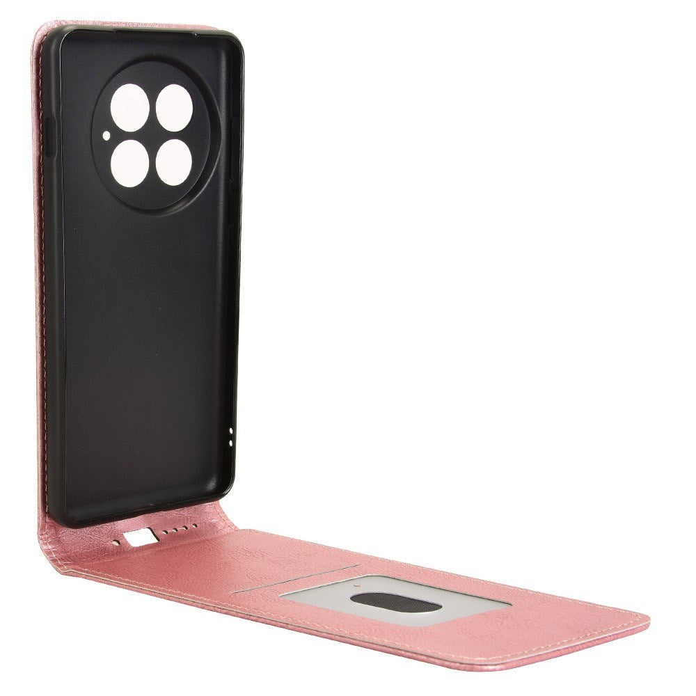 EIDERWOOD - OnePlus 13 - Vegansk Læder Flip Cover m. Kortlomme - Lyserød