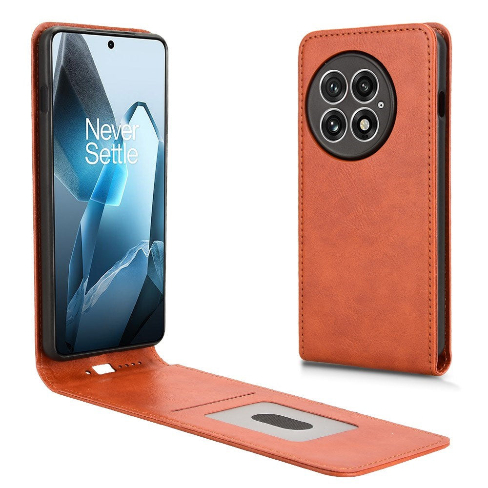 EIDERWOOD - OnePlus 13 - Vegansk Læder Flip Cover m. Kortlomme - Orange