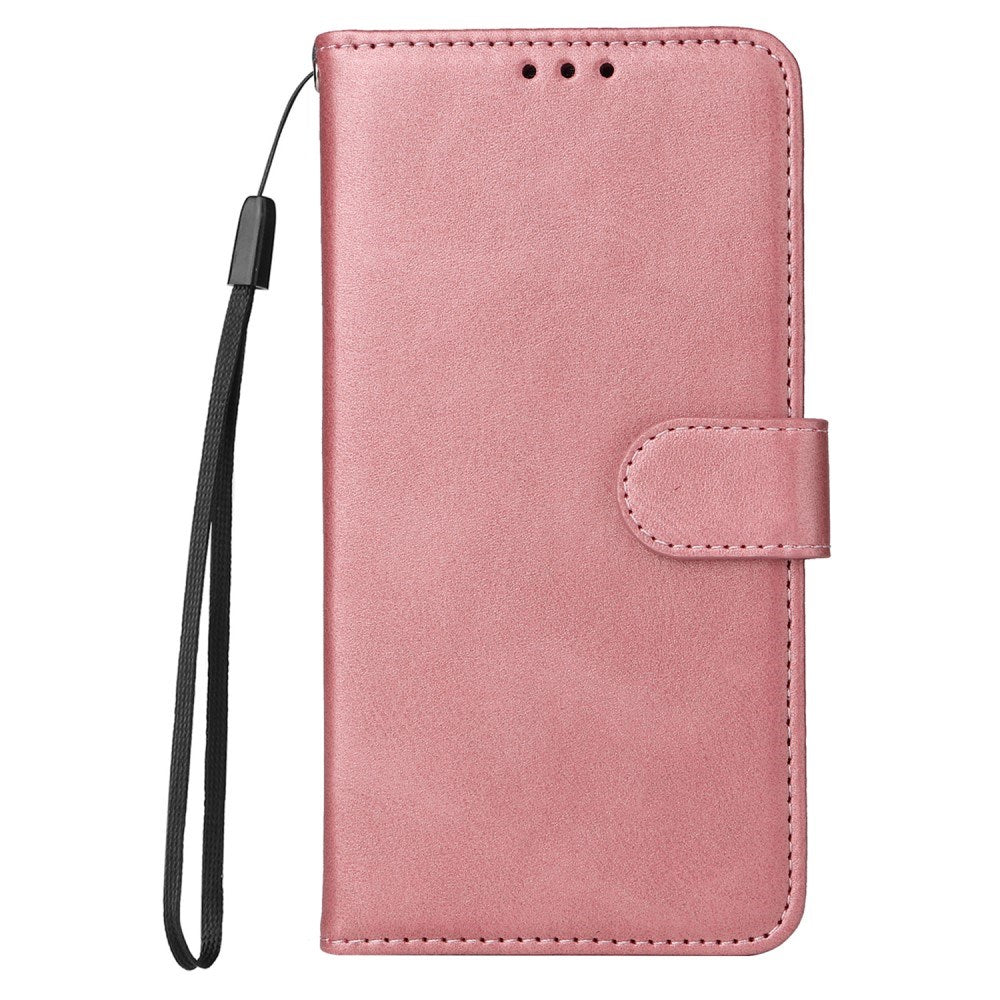 EIDERWOOD - Honor Magic7 Lite Kunstlæder Flip Cover m. Strop - Lyserød
