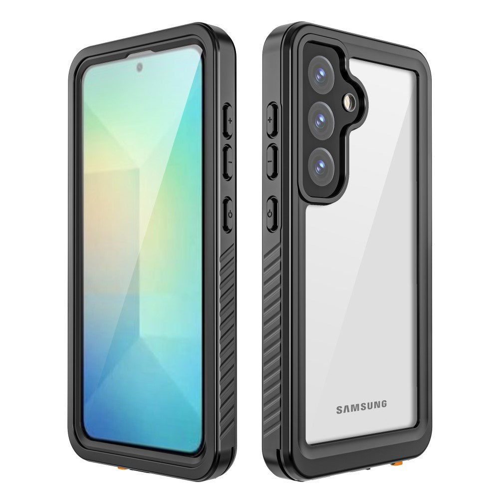 Samsung Galaxy S25 Redpepper IP68 Vandtæt Cover - Sort / Gennemsigtig