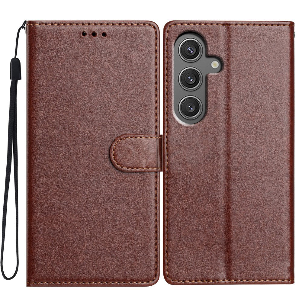 EIDERWOOD - Samsung Galaxy A26 (5G) - Kunstlæder Flip Cover m. Strop - Brun