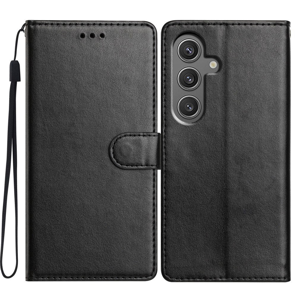 EIDERWOOD - Samsung Galaxy A56 (5G) - Kunstlæder Flip Cover m. Strop - Sort