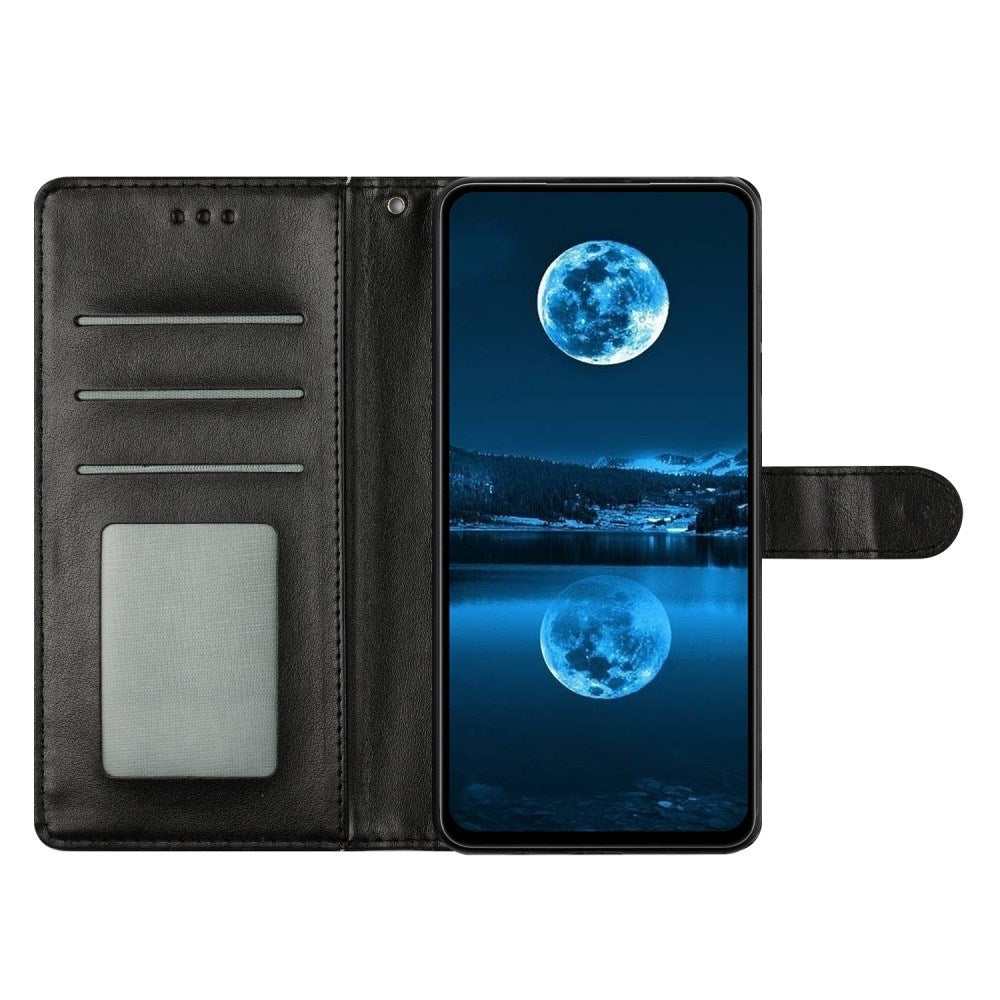 EIDERWOOD - Samsung Galaxy A56 (5G) - Kunstlæder Flip Cover m. Strop - Sort