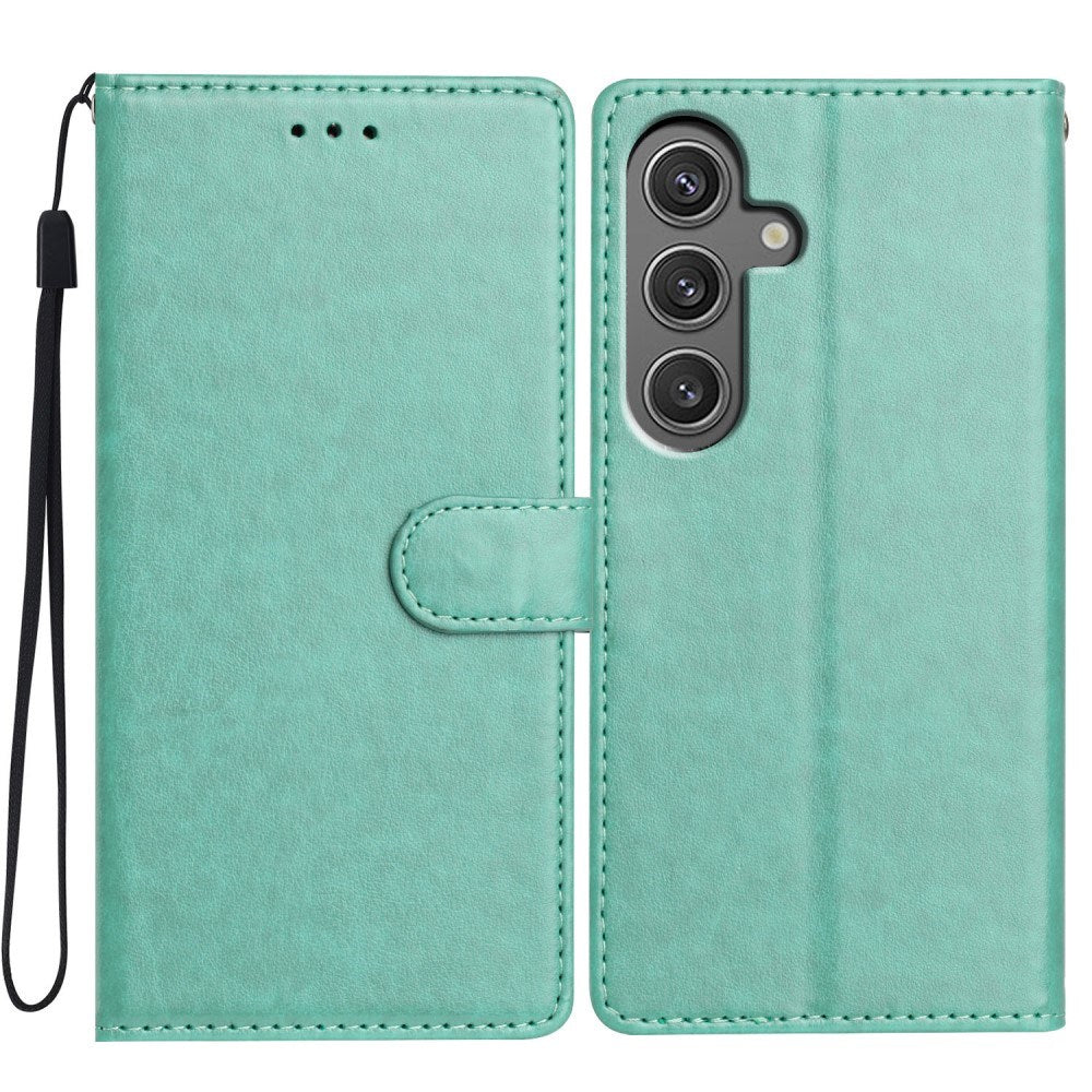 EIDERWOOD - Samsung Galaxy A56 (5G) - Kunstlæder Flip Cover m. Strop - Grøn