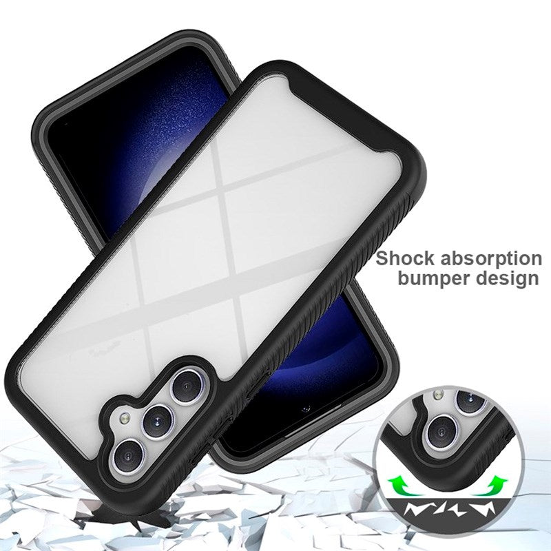 Samsung Galaxy A36 (5G) / A56 (5G) - EIDERWOOD Hybrid Plastik Cover m. Skærmbeskyttelsesfilm - Gennemsigtig