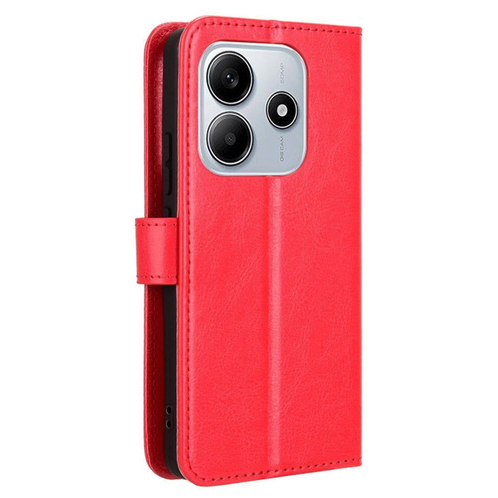 EIDERWOOD - Xiaomi Redmi Note 14 (5G) - Kunstlæder Flip Cover m. Strop - Rød