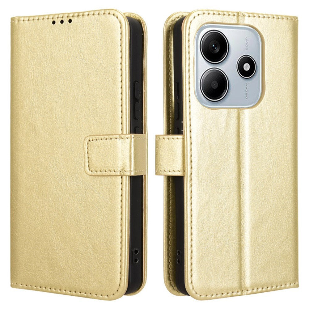 EIDERWOOD - Xiaomi Redmi Note 14 (5G) - Kunstlæder Flip Cover m. Strop - Guld