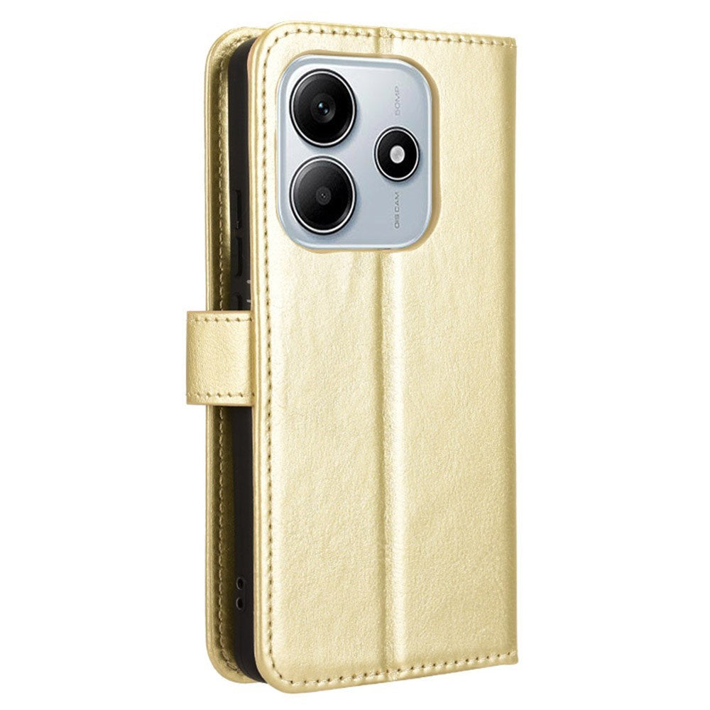 EIDERWOOD - Xiaomi Redmi Note 14 (5G) - Kunstlæder Flip Cover m. Strop - Guld