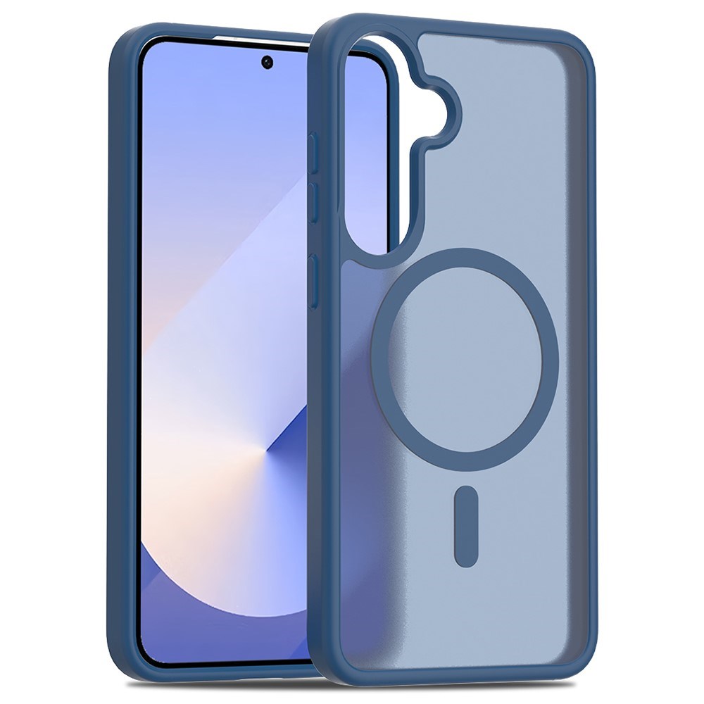 EIDERWOOD Samsung Galaxy S24+ (Plus) / S25+ (Plus) Mat Hybrid Mobil Cover - MagSafe Kompatibel - Blå / Gennemsigtig
