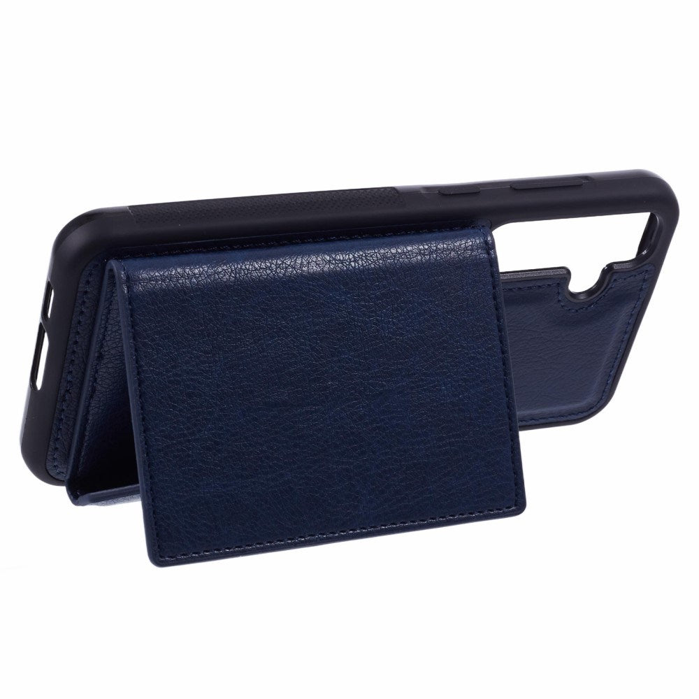 EIDERWOOD - Samsung Galaxy S25 - 2-i-1 Vegansk Læder Cover m. Kortholder & Ståfunktion - Blå