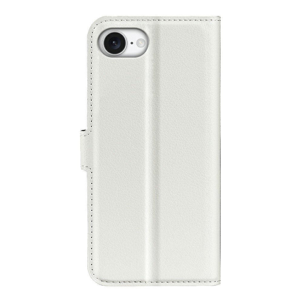 EIDERWOOD - iPhone 17e / 16e - Kunstlæder Flip Cover m. Kortholder & Ståfunktion - Hvid