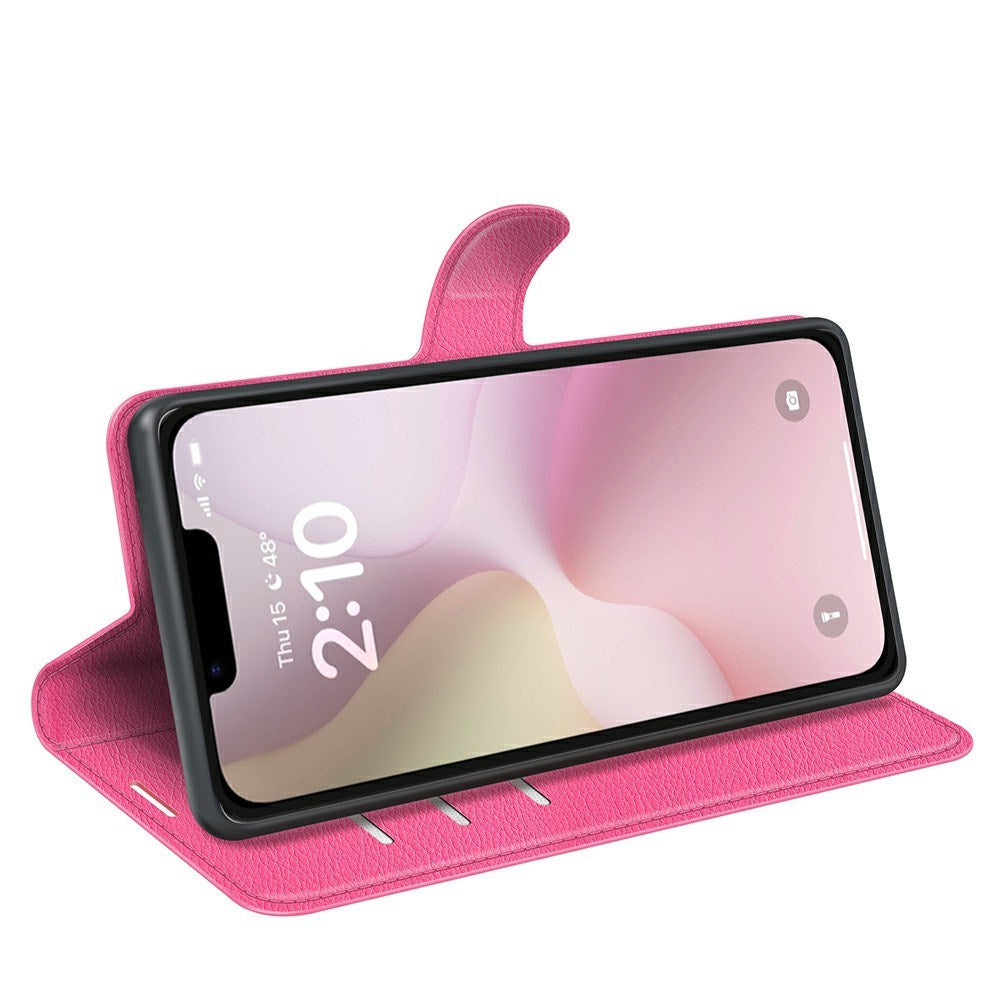 EIDERWOOD - iPhone 17e / 16e - Kunstlæder Flip Cover m. Kortholder & Ståfunktion - Pink