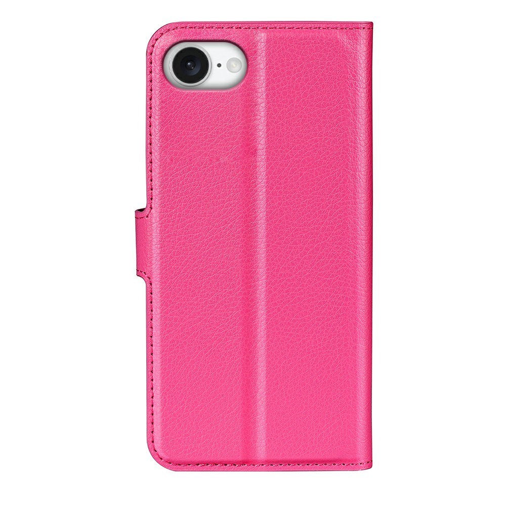 EIDERWOOD - iPhone 17e / 16e - Kunstlæder Flip Cover m. Kortholder & Ståfunktion - Pink