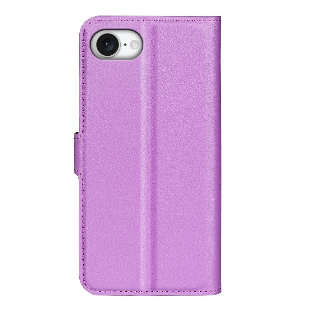 EIDERWOOD - iPhone 17e / 16e - Kunstlæder Flip Cover m. Kortholder & Ståfunktion - Lilla