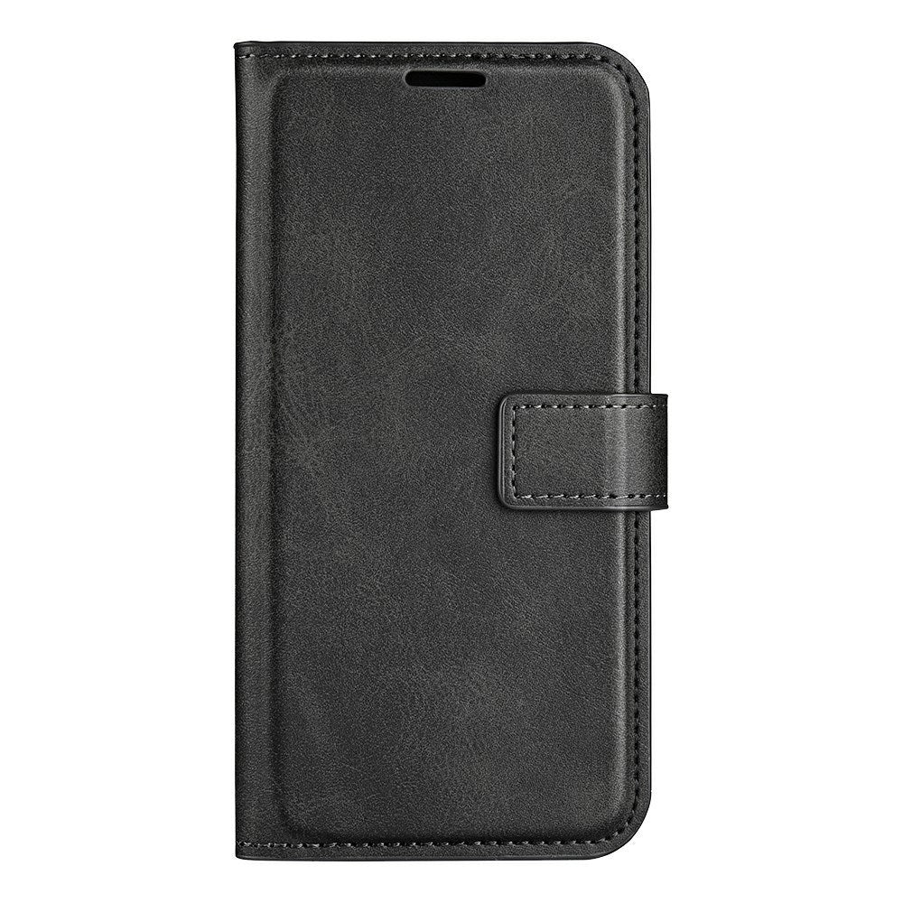 EIDERWOOD - iPhone 17e / 16e - Kunstlæder Flip Cover - Sort