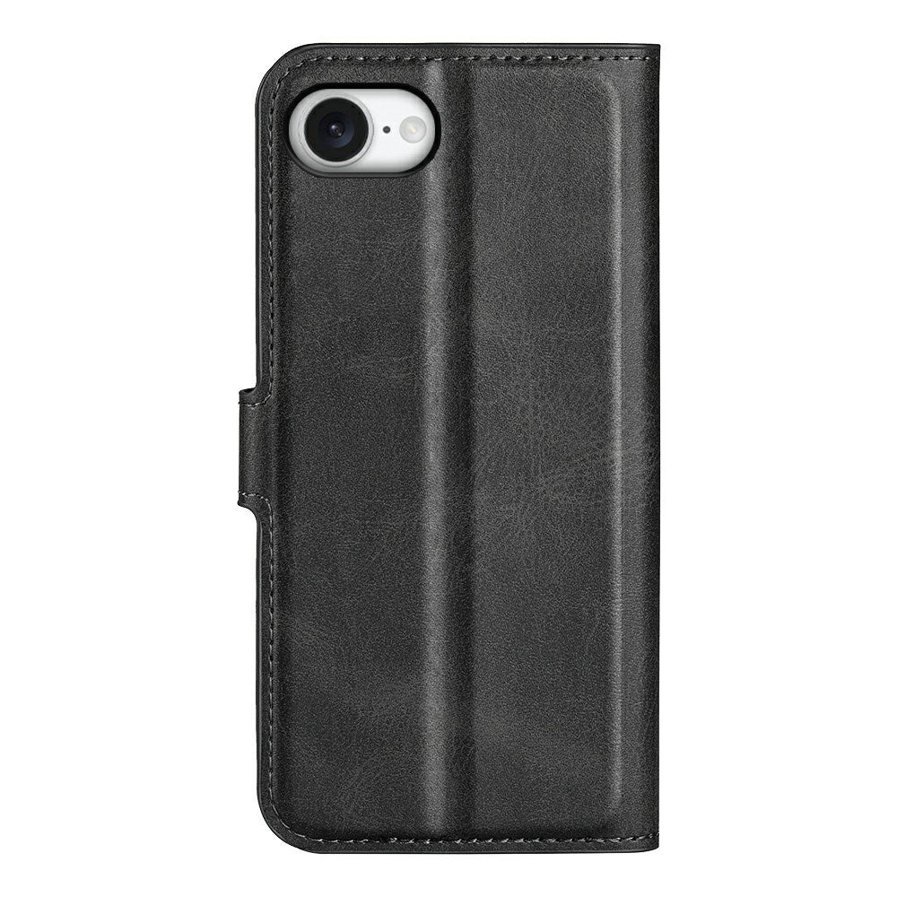 EIDERWOOD - iPhone 17e / 16e - Kunstlæder Flip Cover - Sort
