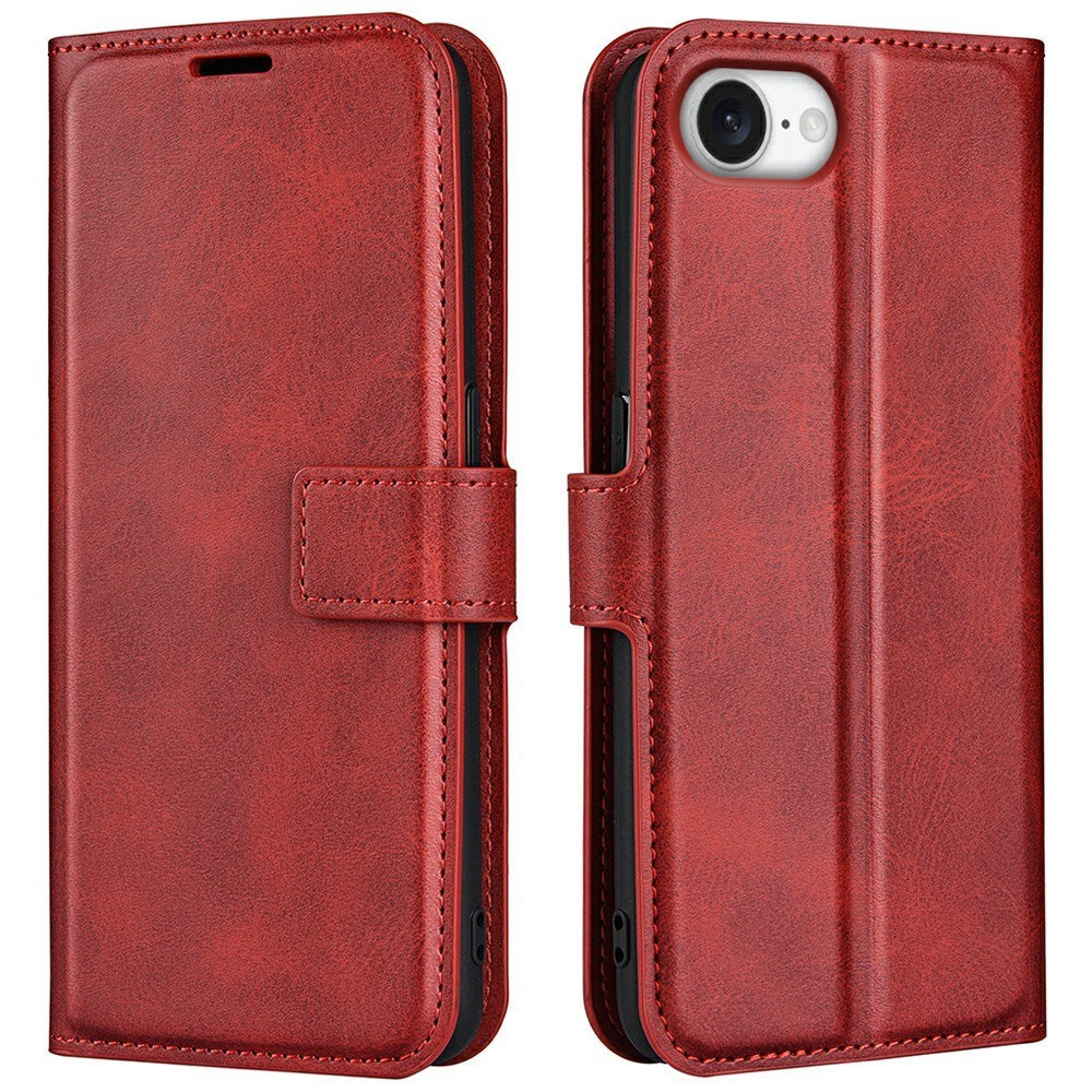 EIDERWOOD - iPhone 17e / 16e - Kunstlæder Flip Cover - Rød